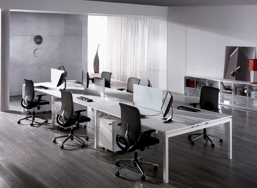 Mesa de oficina tipo isla - Muebles Intermobel