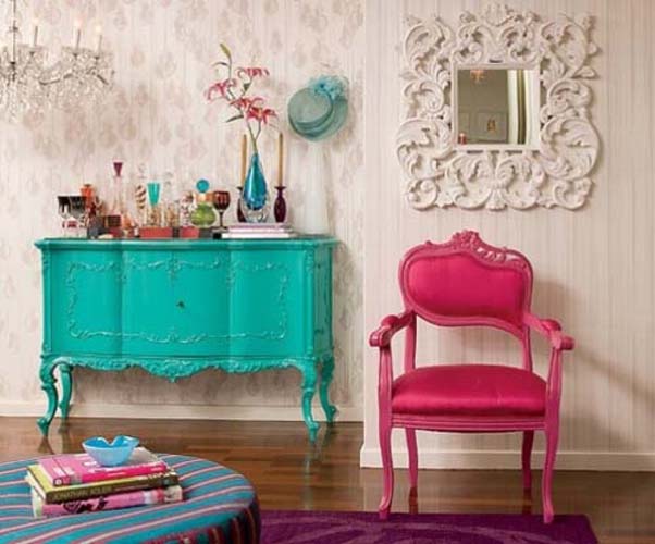 Muebles clásicos a todo color